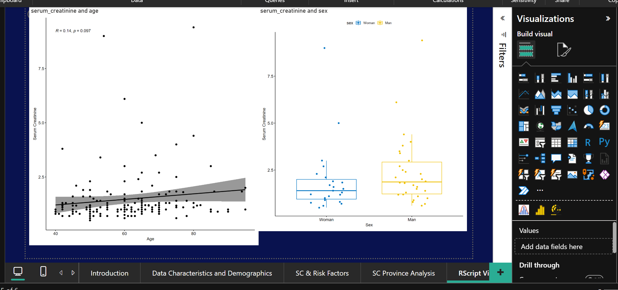 R Script visual integration